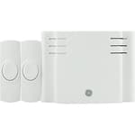 GE Wireless Doorbell Kit, 2 Push Buttons Door Bells for Homes, 8 Melodies Door Chime with 4 Volume Levels, Battery Doorbell Chime, Room Doorbell with 150 Ft Range, White, 19297