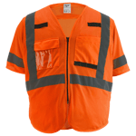 High Visibility Orange Mesh Safety Vest - 4XL/5XL