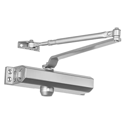 Door Closer, Commercial Hydraulic Closer, Self-Closing, Spring Size 4, ADA Compliant, Surface Mount, Sprayed Aluminum, Series 4000