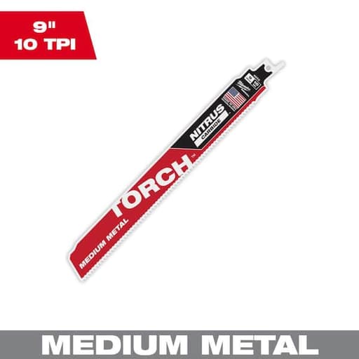 9" 10TPI The TORCH with NITRUS CARBIDE Teeth for Medium Metal