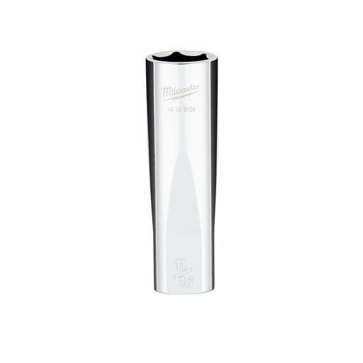 1/2 Drive 11/16 SAE 6-Point Deep Socket with FOUR FLAT Sides