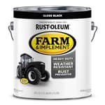 280165 Farm & Implement Enamel Paint, Gallon, Gloss Black