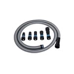 94698 Quick Click 10 Ft. Hose for Home and Shop Vacuums with Expanded Multi-Brand Power Tool Adapter Set for Dust Collection