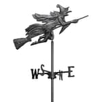 Products Flying Witch Garden Weathervane, Black