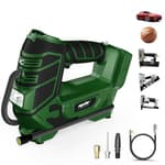 Air Compressor for Pneumatic Brad Nailer Stapler (Tool Only), Compatible with Makita18V Battery, 120 PSI Oil Free Cordless Portable Compressor, 160PSI Digital Tire Inflator for Pickup, Tire