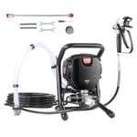 750W Stand Airless Paint Sprayer, 3000PSI High Efficiency Electric Airless Sprayer, Fine and Even Painting Effect, Handheld Paint Sprayers for Home Interior and Exterior Furniture and Fences