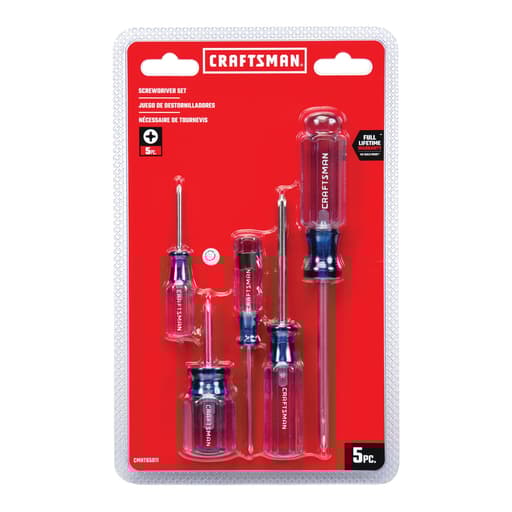 Acetate Screwdriver Set (5 pc)