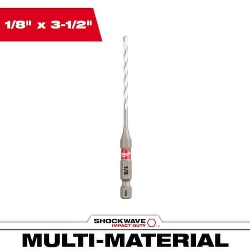 1/8" x 2" x 3-1/2" Carbide Multi-Material Drill Bit