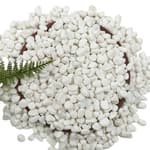 45LB Bulk White Gravel, Approx. 0.6 Inch Natural Unpolished Decorative Crushed Stones, River Rocks for Landscaping, Garden Projects, Driveways, Cactus, Planters, Vases, Aquariums, Outdoor Drainage Use