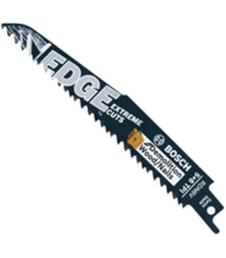 5 pc. 6 in. 8/10 TPI edge reciprocating saw blades for metal demolition