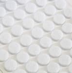 168 Pack Rok Hardware Heavy Duty 3/8" (9.5mm) Diameter Self-Adhesive Felt Pads, Furniture/Cabinet Bumpers, 1/8" (3mm) Height, Round, White - ROKFELTP38WHT