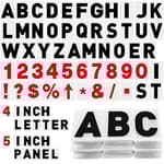 300 Pcs Sign Letter Printed on Marquee Flexible Outdoor Black Portable Sign Board Plastic Changeable Letters and Numbers Punctuation Acrylic Numbers