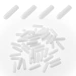 50pcs Rubber End Caps, 1/8 Inch / 3mm Screw Thread Protector Caps - White Vinyl, Flexible Bolt Covers