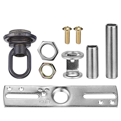 Light Fixture Cross Bar Kit, Lighting Screw Collar Loop Kit Canopy Handware Set
