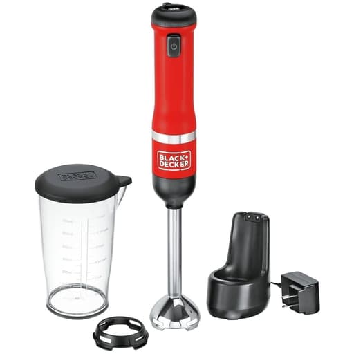 Kitchen Wand Cordless Immersion Blender (Red)