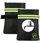 2Pack Outdoor Faucet Covers for Winter Freeze Protection, 8.5″x5.9″x1.9″ Thicker Hose Bib Insulation Cover Waterproof & Frost Free Outside Spigot Cover Bags Insulated Covers with Reflective Strips