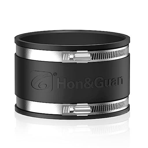 4 Dust Collection Fittings Rubber Noise Reduction Clamp for 4 Inch PVC Pipe/HVAC Inline Duct Fans and Carbon Filters/Duct Reducer.