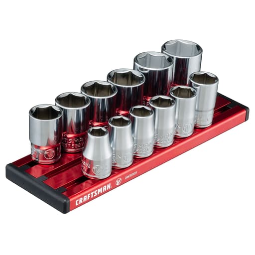V-Series 3/8 in Drive Metric 6-Point Socket Set (12 pc)