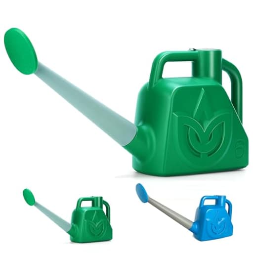 1.5 Gallon Green Watering Can Outdoor Garden Flower Plant, Lightweight 6 L Water Cans with Detachable Nozzle Watering Pot for Office House Garden