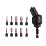 Shockwave 30° Knuckle Pivoting Bit Holder -11PC