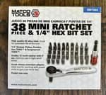 1/4" Drive Mini Ratchet and Bit Set