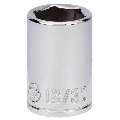 1/4 Dr 6-Point Shallow Socket 13/32