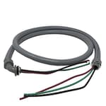 Power Whip Assembly, 1/2-Inch x 6 Ft Nonmetallic Liquid Tight Flexible Electrical Conduit and 10 Gauge Wire Single Phase Preassembled A/C Hook-up Whip Kit, 1/2"
