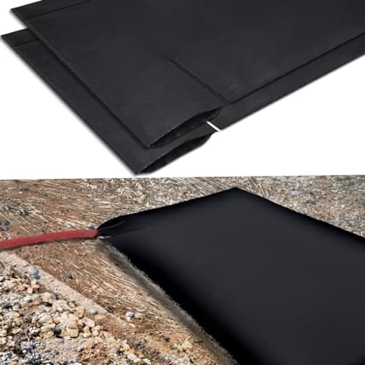 2 Pcs Silt Bags for Dewatering Filter Bag Non Woven Geotextile Fabric Oil Sludge Sediment Filter Bags for Construction, Black