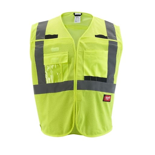 Class 2 High Visibility Mesh Safety Vest - 2XL/3XL