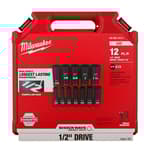Impact Duty 1/2" Drive SAE Deep 6 Point Socket Set