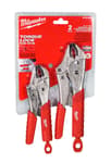 2 Pc Torque Lock Curved Jaw Locking Pliers Set