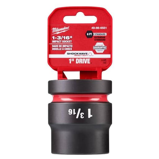 Impact Duty 1" Drive 1-3/16" Standard 6 Point Socket