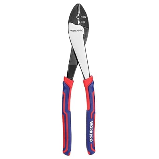 9.5" Wire Cutter/Crimper, Wire Crimping/Cutting Tool for 10-22 AWG Terminals and Connectors, Designed for Insulated and Non-Insulated Connections