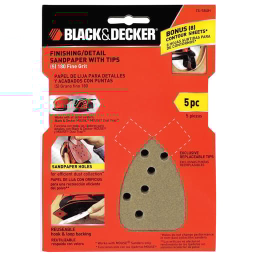 MOUSE Fine Grit Sandpaper (5 pack)