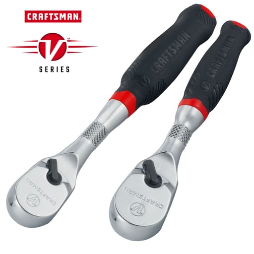 V-Series 1/4 in and 3/8 in Drive Comfort Grip Ratchet (2 PK)