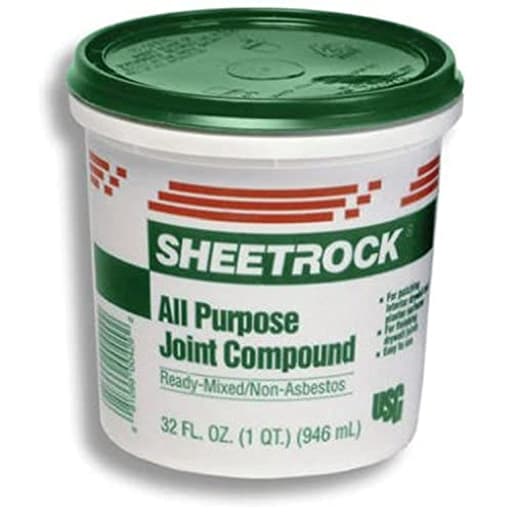 380270072 U S Gypsum 380270 Quart Ready-To-Use Joint Compound, Off-White, 1.75 pt