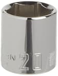 3/8-in Drive 20mm 6 Point Shallow Socket
