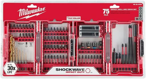 Shockwave 75PC Impact Drill & Drive Set