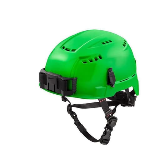 BOLT Green Vented Safety Helmet