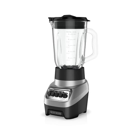 PowerCrush Multi-Function Blender with 6-Cup Glass Jar, 4 Speed Settings, Silver