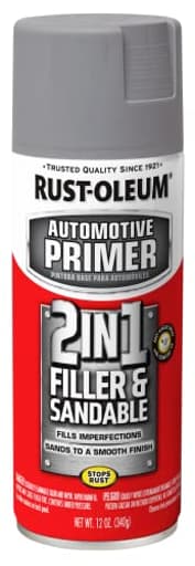 260510 Stops Rust Automotive 2-in-1 Filler & Sandable Primer Spray, 12 oz, Gray