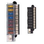 8-Circuit Fuse Block: Universal Power Distribution for Vehicles & Boats | Waterproof Marine Grade | Easy Installation & Enhanced Safety | Ideal for Lights, Radios, GPS