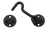 4” Privacy Hook and Eye Gate Latch Easy Lock for Barn Door, Black
