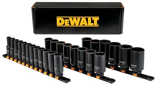 1/2 in Drive Deep Metric Impact Sockets - 6 Point