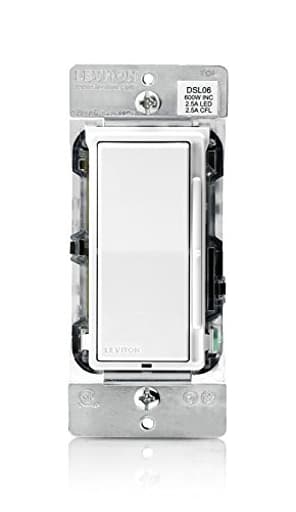 Decora Slide Dimmer Switch for Dimmable LED, Halogen and Incandescent Bulbs, DSL06-1LZ, White with Ivory and Light Almond Faceplates