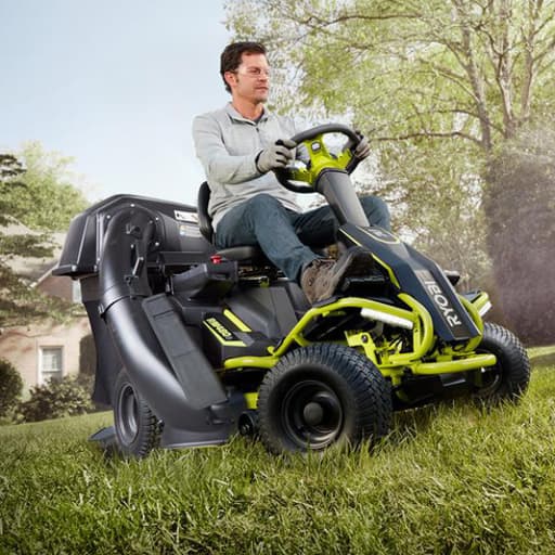 Electric Riding Mower Bagger Attachment