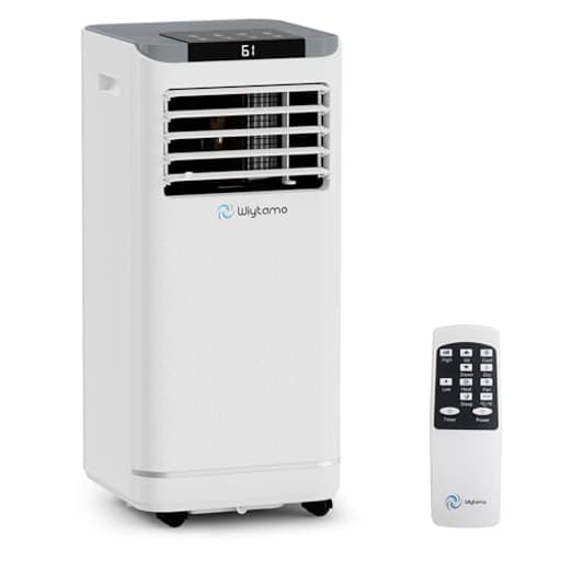 10,000 BTU Portable Air Conditioners for 450 Sq.Ft, 4-in-1 Room Air Conditioner with Cooling, Heating, Dehumidifier, Fan, Remote, Sleep Mode, Child Lock, 24H Timer, Self-Evaporating Portable AC Unit