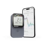 325 Corentium Home 2 Smart Digital Radon Detector - Portable and Easy-to-use Radon Testing with Bluetooth connectivity and Humidity & Temperature Sensors