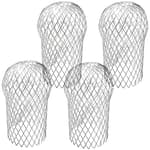 4 Pack Gutter Downsport Guards,Expandable Aluminium Gutter Downspout Protectors,Leaf Filter Strainer for Preventing Blockage Debris and Rodents from Clogging