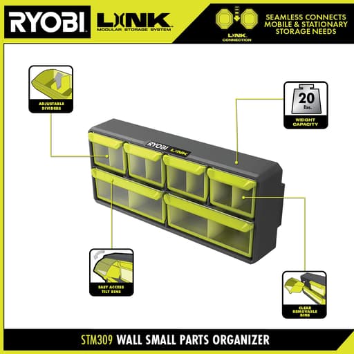 Wall Small Parts Organizer
